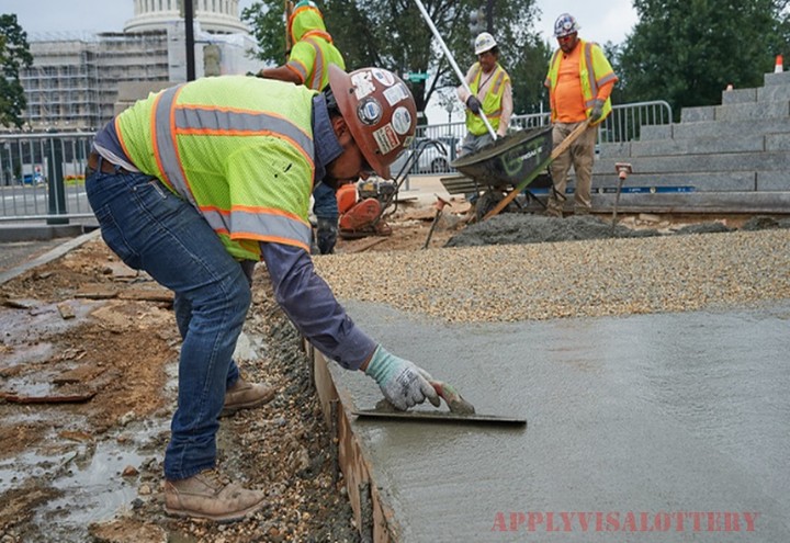 Construction workers In USA with Visa Sponsorship